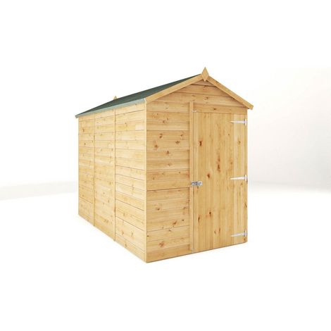 9 x 5 Feet Modular Shiplap Apex - Windowless - Wood - L281.4 x W159.3 x H215.9 cm