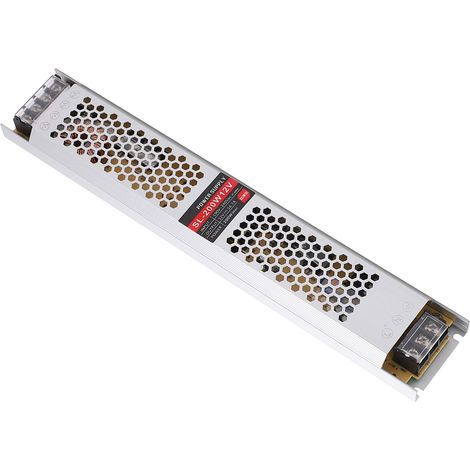 Ultradünnes LED-Netzteil, 190–240 V Wechselstromeingang, 12 V, 16,7 A, 200 W Ausgangsleistung, Konverter für Beleuchtung (1/5)