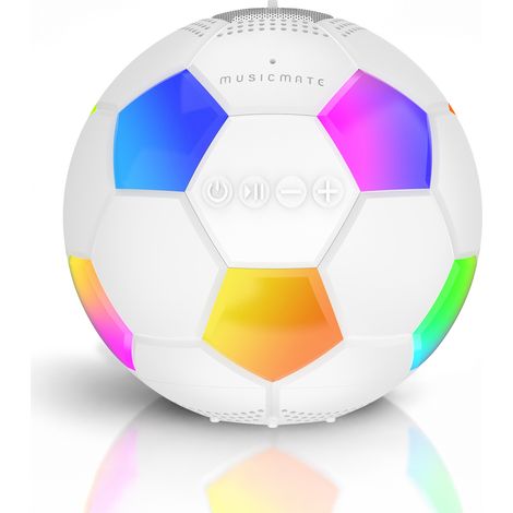 Altoparlante Bluetooth MusicMate MM-SB40-W FootballWave con LED (1/5)