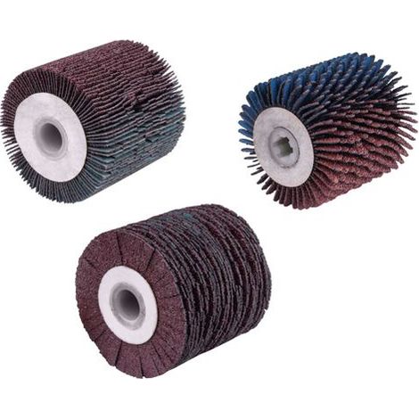 Kit 3 spazzole ideali per il legno per satinatrisce mrs500 Scheppach