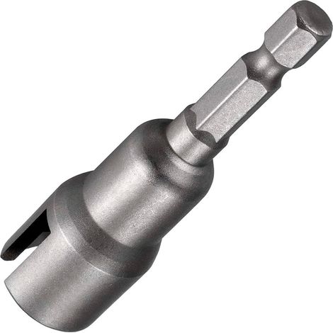 Clé à douille à ailettes, jeu de tournevis à ailettes en acier, foret hexagonal de 6,35 mm (1/4") pour écrous, vis, crochets à œil, boulons et équerres en Q – Gris
