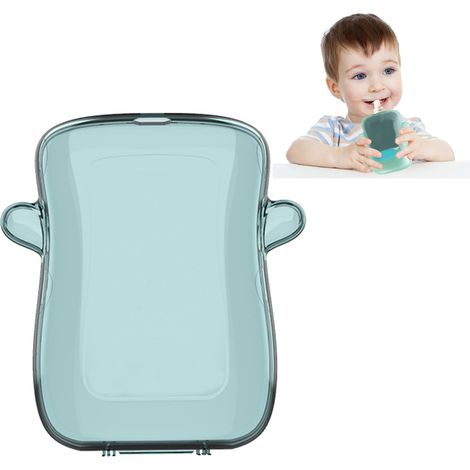 Self Feeding Baby Food Pouch Holder - No Squeeze, No Spill, No Mess Reusable Container for Toddlers (2 Pack) (1/5)
