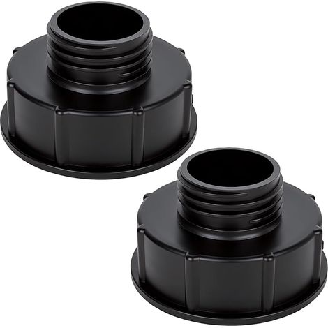 Adattatore Wasserta da 2 pezzi per IBC, da S100 x 8 a S60 x 6, filettatura grossa, adattatore per serbatoio IBC con filettatura interna da S100 x 8 (100 mm) a filettatura esterna da S60 x 6 (60 mm). (1/5)