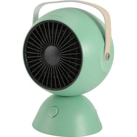 Mini radiateur soufflant 1300 W silencieux à température constante et à chauffage rapide, portable, idéal pour une chambre ou un bureau. 100-240 V, prise américaine verte. (1/5)