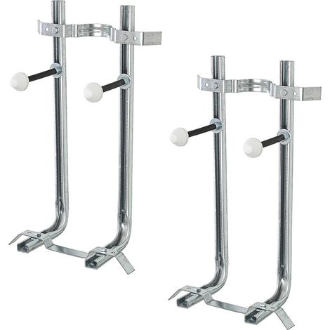 Coppia di Staffe per WC + Bidet Sospesi in Acciaio portata 400 kg (1/2)