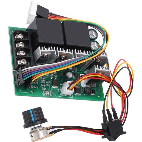 Drehzahlregler für Gleichstrommotoren 12–24 V, 60 A, Vorwärts-/Rückwärtslauf, Steuerschalter mit Potentiometer und Digitalanzeige (1/5)