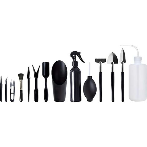 Bonsai Tool Kit 14 Pieces with Mini Practical Gardening Tool for Indoor Plants and Bonsai Growing (1/5)