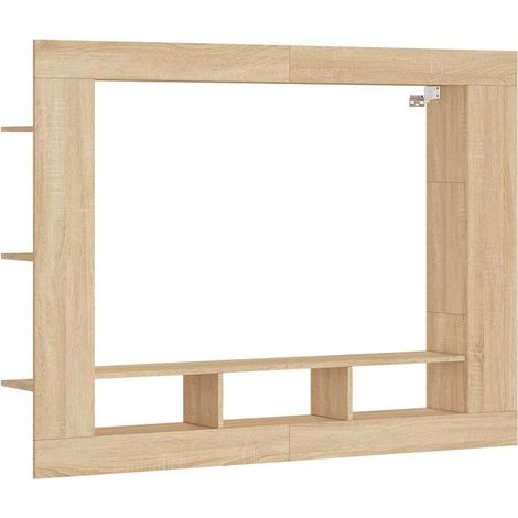 Maison Exclusive - TV-Schrank Sonoma-Eiche 152x22x113 cm Holzwerk