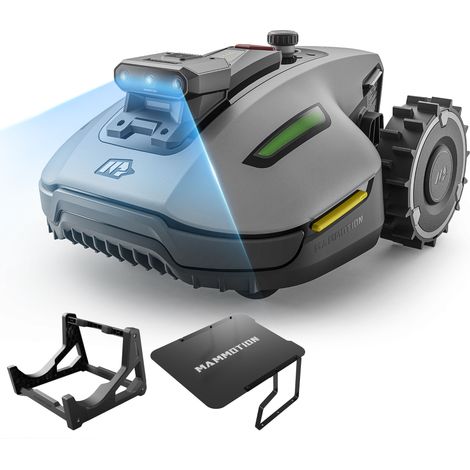 MAMMOTION YUKA Mini 2 800 Robot Tosaerba senza Cavo Perimetrale, fino a 800 m², con supporto di lavaggio e mini garage per tosaerba (1/5)