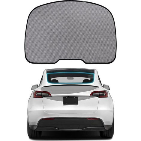 Heck-Sonnenschutz für Tesla Model Y, Sonnenschutz, UV-Schutz, kinderfreundlich, faltbar (1/5)