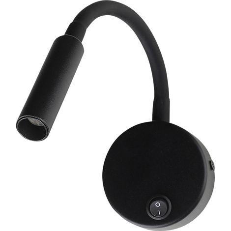 V-TAC VT-88063 241506 Wand-Nachttischlampe  EEK: G (A - G) 3 W  Schwarz