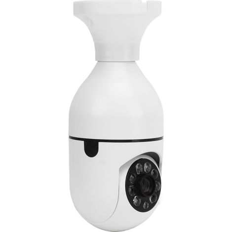 Caméra intégrée à une ampoule E27, résolution 1080p, rotation à 360°, Wi-Fi, communication bidirectionnelle, vision nocturne, application de surveillance pour la maison, 110-220 V. (1/5)