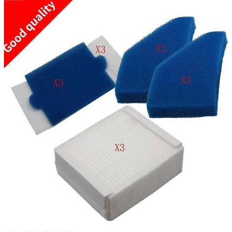 Lot de 3 filtres HEPA de rechange pour aspirateur Thomas 787241, 787 241, 99 (1/2)