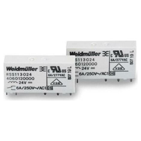 Weidmüller RSS113005 05Vdc-Rel1U Relais enfichable 5 V/DC 6 A 1 inverseur (RT) 1 pc(s) S78694 (1/2)