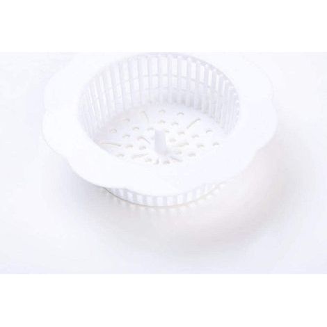 Siphon de sol pour zone sèche et humide siphon de sol de douche en plastique filtre à cheveux de salle de bain cuisine siphon de sol évier salle de bain blanc (1/5)