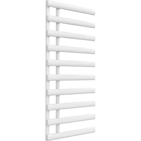 Reina Grace Designer Heated Towel Rail 1140mm H x 500mm W White (1/4)