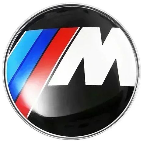 (M, 74 mm) - 74 mm 82 mm - Emblème de coffre arrière, capot avant, logo. Convient aux BMW F15, F10, E64, E63, E60, E52, E83, E46, E92, E90, E84, E93, G03, F20, X3, X5, X6. (1/5)