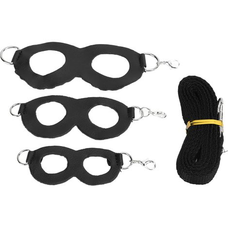 Harnais pour hamster, petit animal de compagnie, laisse en cuir artificiel, corde pour hamster, planeurs de miel, rats, noir