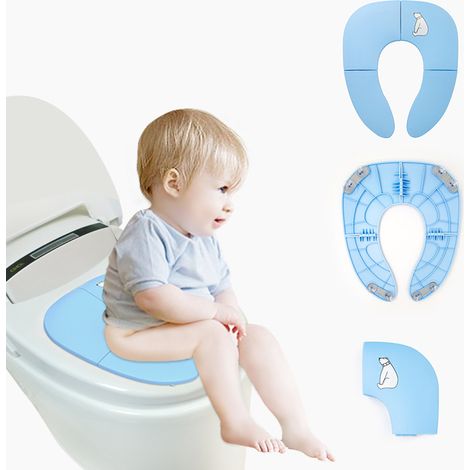 Toilettensitzverkleinerer für Babys, faltbarer Toilettensitz für Kinder, tragbarer Toilettensitzverkleinerer für Kinder/Kleinkinder, Reise-Toilettensitz für Kinder (1/5)