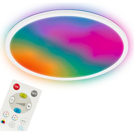 Panneau LED Dimmable Télécommande CCTIC RGBIC Blanc 42cm (1/5)