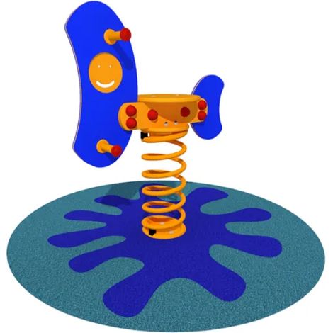 Gioco a molla Emoji Giochipark PEHD H56cm EN 1176 1 posto o 2 posti per bambini - 1 posto