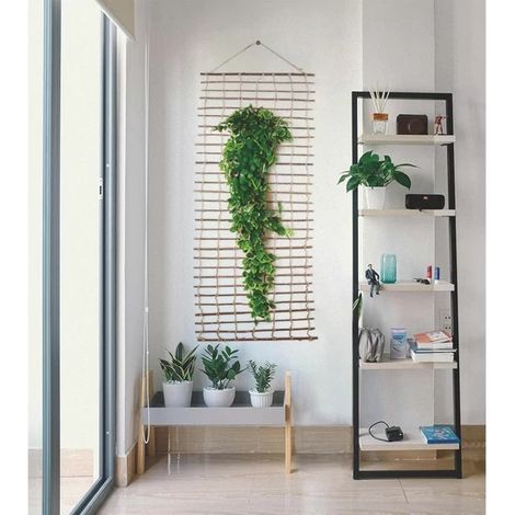 NORTENE Treillis mural naturel marron 1 x 2 m - support pour plantes grimpantes (1/3)
