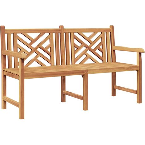 Banc de jardin,Banquette de jardin,Chaise Marron 150 x 60 x 90 cm Bois de teck solide CFW38765 (1/5)