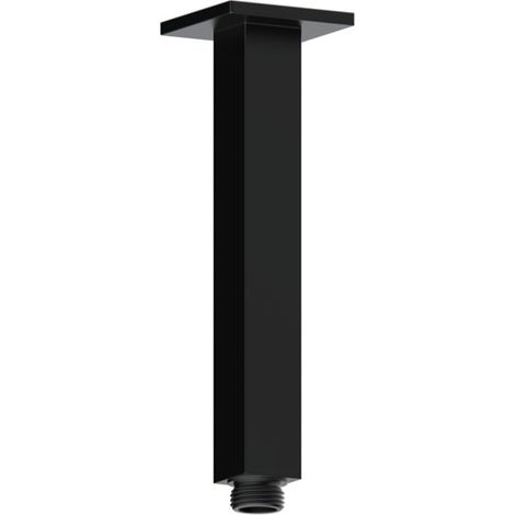 Signature React Square Ceiling Mounted Shower Arm 180mm Length - Matt Black