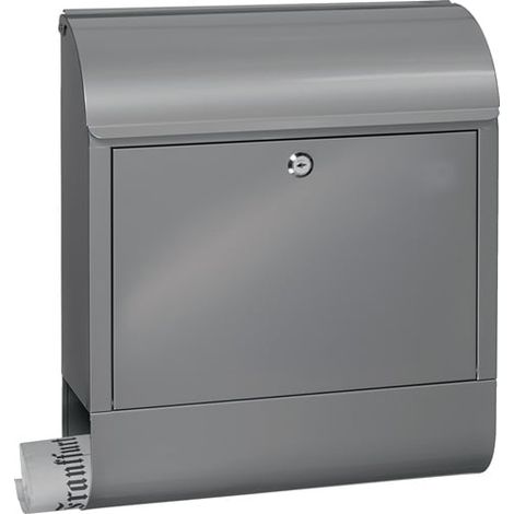 Boite aux lettres Scandic 825 Si H.460mm B.380mm T.125mm Acier argenté DIN C4 (1/3)