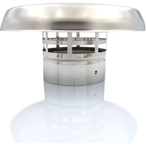Vertical Steel Smoke Chimney Chinese Smoke Pipe Cap for Wood Stoves, Pellets and Boilers Heat Resistant Smoke Anti-Intrusion Grid (1/2)