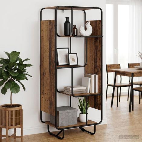 vidaXL Buffet haut Bois ancien 60 x 37,5 x 144 cm Bois d'ingénierie (1/5)