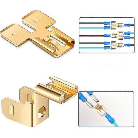 Piggyback-Flachsteckverbinder, Schnellkupplung, elektrisch, 100 Stück (1/5)