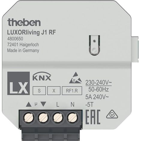 Theben UP-Funk-Jalousieaktor LUXORliving J1 RF Bussystem-Jalousieaktor