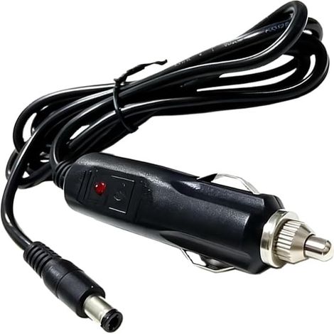 12V/24V 10A Car Charger, DC Power Cord, Cigarette Lighter to DC 5.5x2.5 Male Head Massage Cushion Power Cord Car Charger (1.5m) (1/5)