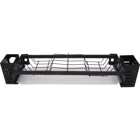 Support mural de cuisine pour vaisselle, égouttoir sans perçage, rangement pour couverts, organiseur d'étagère, porte-assiettes, porte-baguettes, porte-cuillères (1/5)