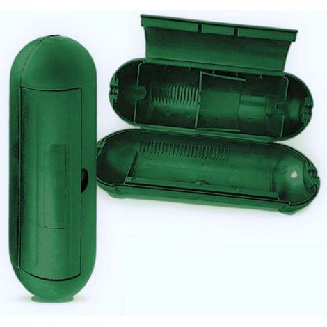 Cache-fil de sécurité extérieur extensible pour guirlandes lumineuses, fontaines, pompes de piscine, climatiseurs, etc. Simple, vert (1/3)