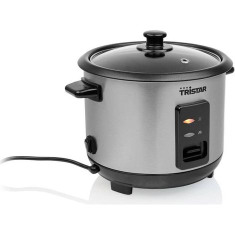 Tristar – Cuiseur à riz 1L RK6146 – Arrêt automatique – Fonction maintien au chaud – Cuve antiadhésive – Couvercle transparent avec sortie vapeur