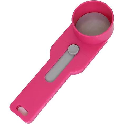 Sans Spill cuillère doseuse long poignée avec Built en Sliding entonnoir Preparation Mess Measuring Funneler rose (1/5)
