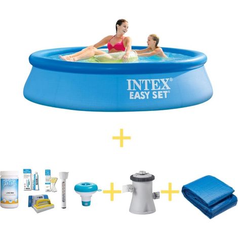 Intex Piscine Easy Set Ronde - 244x61 cm - 4-pièces S21294 (1/5)
