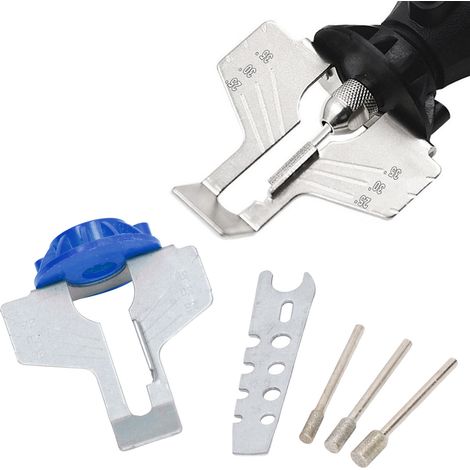 Meuleuse électrique, affûteur de couteaux, affûteur de chaînes, accessoires pour outils électriques, affûteur de chaînes, bleu (1/5)