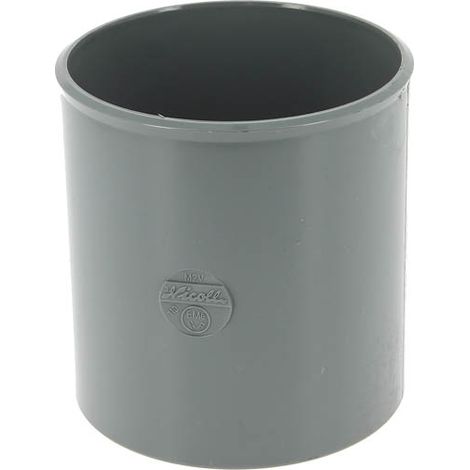 Nicoll – Manchon à butée PVC femelle-femelle Ø110 – Raccord évacuation – Assemblage fiable – Classement feu NF-M1