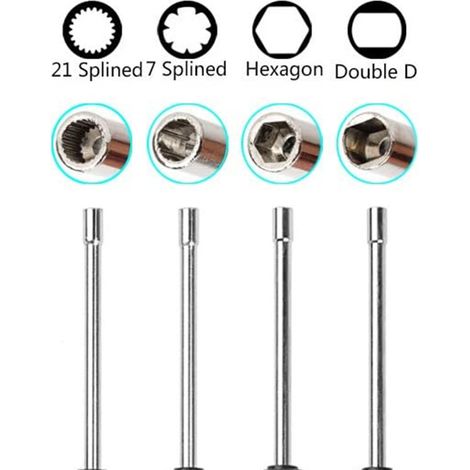 Ensemble 8 tournevis de réglage carburateur, outil de réparation pour tondeuse avec formes de dents variées (1/5)