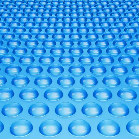 Couverture solaire pour piscine, 7,32 x 3,66 m, bâches solaires rectangulaires pour piscine, épaisseur de 0,4 mm, protecteur de piscine pour piscine hors sol creusée, pour chauffer l'eau, bleu (1/5)