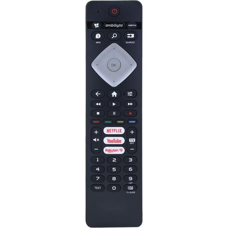 Controle Remoto para TV Philips LCD/LED/Smart TV com Ambilight - Botões de Atalho Netflix e Youtube, Fácil de Configurar (1/4)