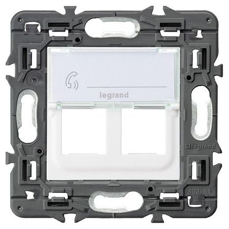 Adaptador VALENA NEXT 2xRJ45 keystone blanco LEGRAND 741278