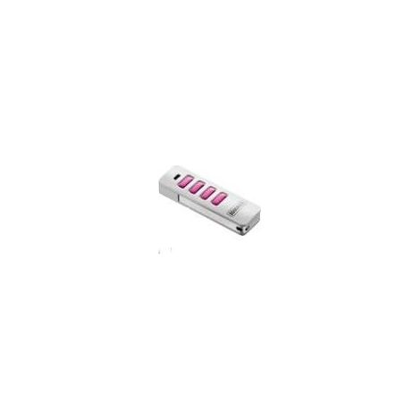 Télécommande Emetteur 868 Mhz 4 canaux porte de garage portail, blancet rose. - SOMMER - (1/2)
