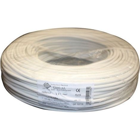 Cable Elec Redondo Mang 500V Vv-F H05Vv-F Top Cable 2X1Mm Bl 100