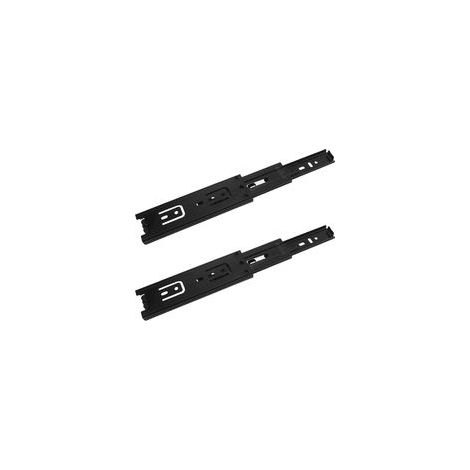 2 Pcs Coulisse Tiroir, 150mm Glissières pour Tiroirs, 3Plis Glissière Téléscopique, Glissières de Tiroir à Extension Complète, Montage Latéral, Capacité de Charge Robuste de 45 KG (1/5)