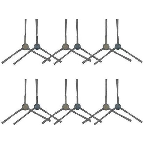 Lot de 12 brosses latérales de rechange pour la tondeuse robot Eureka E10S (1/5)
