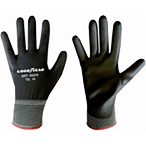 Goodyear guanti in poliestere e poliuretano taglia 8 colore nero, guanti da lavoro (1/3)